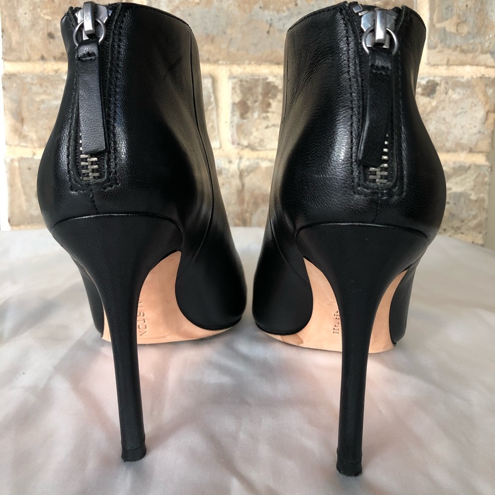 Halston Heritage Black leather Ankle Boots